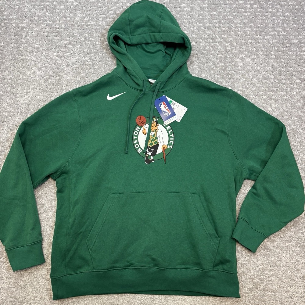 Nike Men's Boston Celtics Green Club Fleece Logo Hoodie Sz XL REG —$70